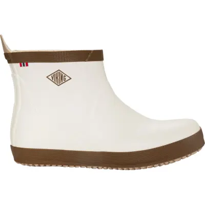 Viking Footwear Seilas Heritage Low Rubber Boot Cream/brown