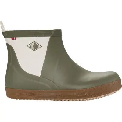 Viking Footwear Seilas Heritage Low Rubber Boot Olive/brown