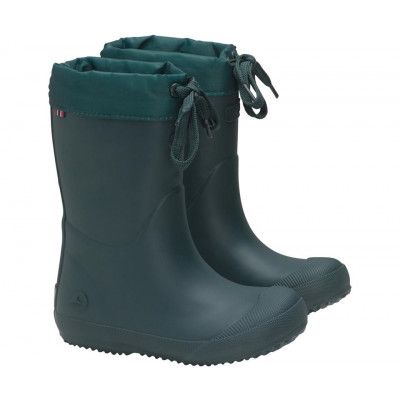 Viking Indie Thermo Wool Rubber Boots Kids Petrol