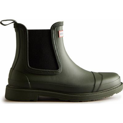 HUNTER Women's Commando Chelsea Boot Dark Olive
