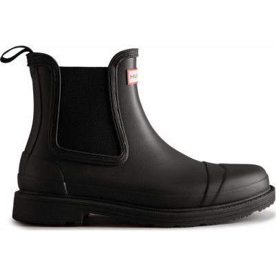 HUNTER Women's Commando Chelsea Boot Black