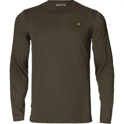 Härkila Hunter L/S T-Shirt Hunting Green/Shadow Brown