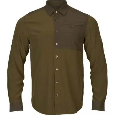 Härkila Logmar weight L/S Shirt Dark Olive/Willow Green