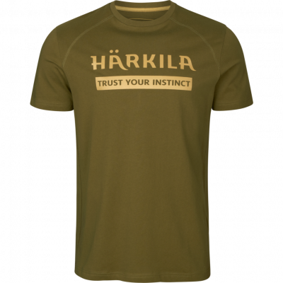 Härkila Logo T-Shirt 2-pack - Antique sand/Dark Olive