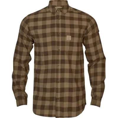 Härkila Men's Härkila Scandinavian Longsleeve Shirt Antique Bronze Check