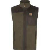Härkila Men's Kalix Fleece Waistcoat Willow Green/Shadow Brown