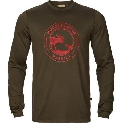 Härkila M's Game Long-Sleeved T-Shirt Willow Green Moose