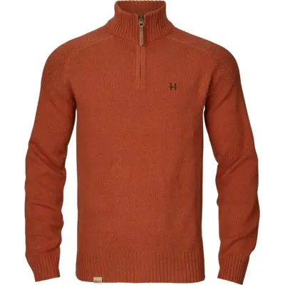 Härkila M's Vincent Merino Half Zip Pullover Bombay Brown