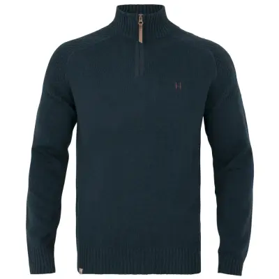 Härkila M's Vincent Merino Half Zip Pullover Dark Navy
