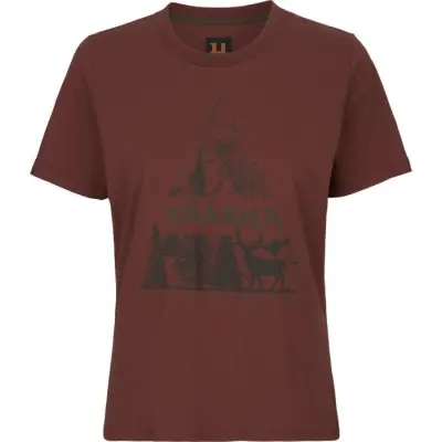 Härkila Nature S S T-Shirt Women Hot Chocolate