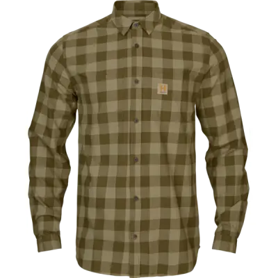 Härkila Scandinavian Långärmad Skjorta Dark Olive Check