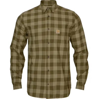 Härkila Scandinavian L/S Unisex Dark Olive Check