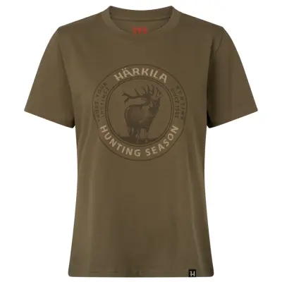 Härkila Stag Badge S/S T-Shirt Women Beech