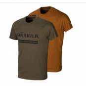 HÃ¤rkila T-Shirt Logo 2-pack Willow Green/Rustique Clay