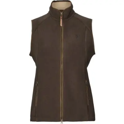 Härkila W's Sandhem Sherpa Fleece Vest Demitasse Brown