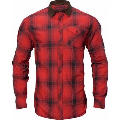 Härkila Men's Driven Hunt Flannel Shirt Red/Black Check