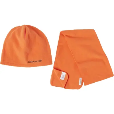Chevalier Teal Beanie/Scarf Set High Vis Orange