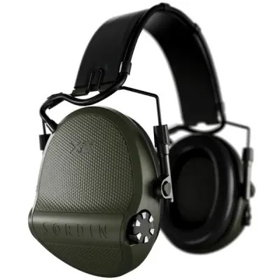 Sordin Supreme X2 Headband Leather Memory Foam Green