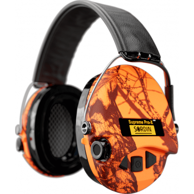 Sordin Sordin Supreme Pro-X Led Blaze Hear2 Hørselsvern Med Led Og Silikonputer Blaze