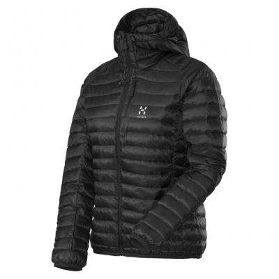Essens Ii Q Down Hood, True Black/Magnetite, S,  Haglöfs