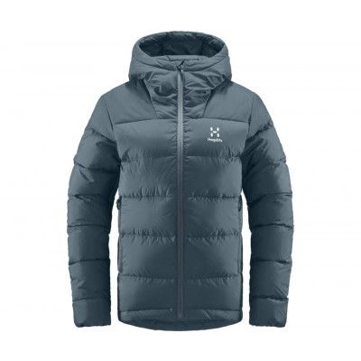 Haglöfs Bield Down Hood Women Steel Blue
