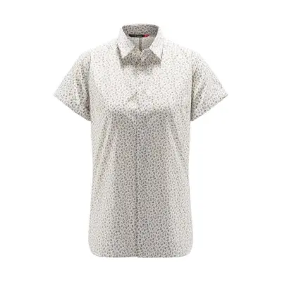 Haglöfs Idun SS Shirt Women Soft White Flower Soft White Flower XS