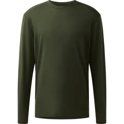 Haglöfs Kaise Wool LS Tee Men Seaweed Green Seaweed Green XXL