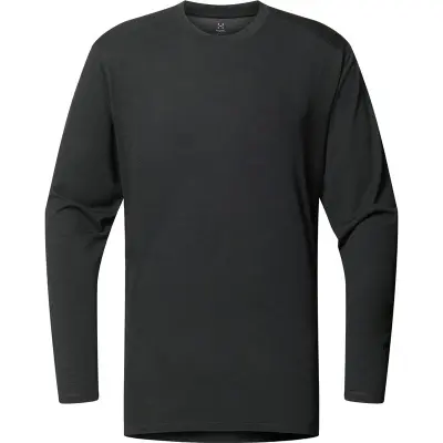 Haglöfs Kaise Wool LS Tee Men True Black - XXL