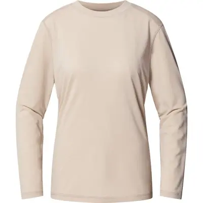 Haglöfs Kaise Wool LS Tee Women Chalk Beige Chalk Beige XS