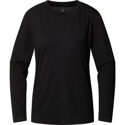 Haglöfs Kaise Wool LS Tee Women True Black - M