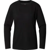 Haglöfs Kaise Wool LS Tee Women True Black - XL