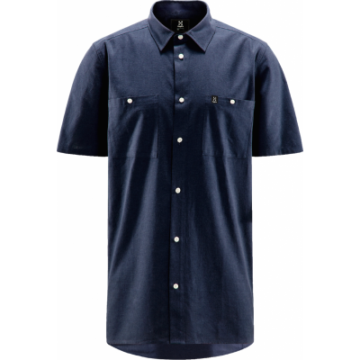 Haglöfs Men's Curious Hemp Short-Sleeve Shirt Tarn Blue