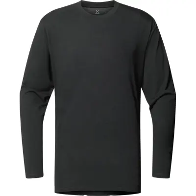Haglöfs Men's Kaise Wool Long Sleeve Tee True Black