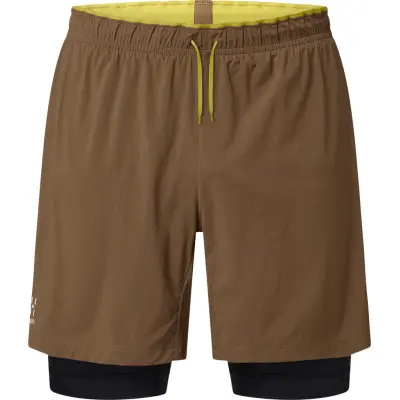 Haglöfs Men's L.I.M Tempo Trail 2-In-1 Shorts Teak Brown/true Black