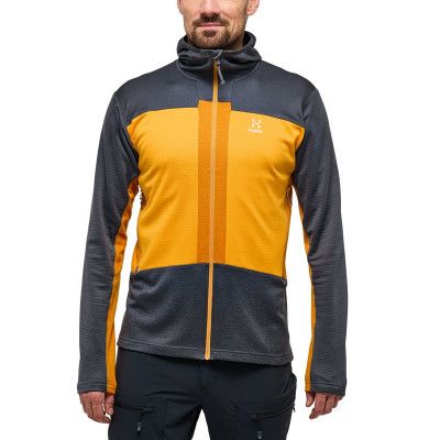 Haglöfs ROC Flash Mid Hood Men Magnetite/Sunny Yellow