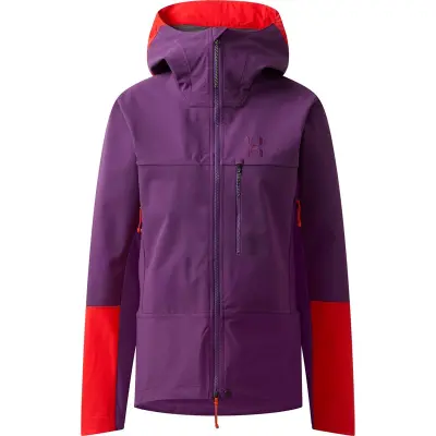 Haglöfs ROC Sight Softshell II Jacket Women Purple Night/Tech Red Purple Night/Tech Red S