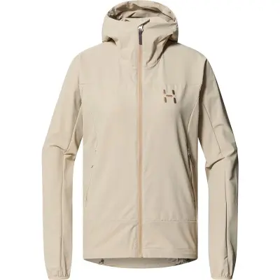 Haglöfs Rosson Softshell Hood Women Chalk Beige