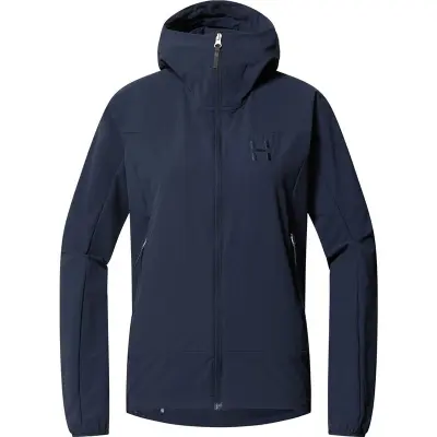 Haglöfs Rosson Softshell Hood Women Tarn Blue - L