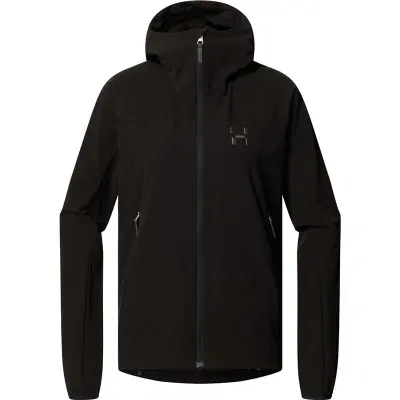 Haglöfs Rosson Softshell Hood Women True Black - XS