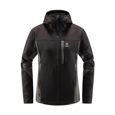 Haglöfs Vassi Mid Hooded Jacket Women True Black/Magnetite