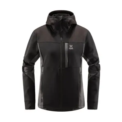 Haglöfs Vassi Mid Hooded Jacket Women True Black/Magnetite True Black/Magnetite XS