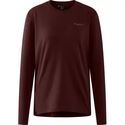 Haglöfs Women's Haglöfs Long Sleev Tee  Maroon Trail