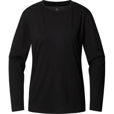 Haglöfs Women's Kaise Wool Long Sleeve Tee True Black