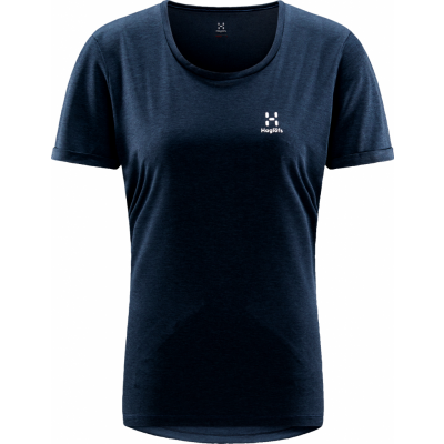 Haglöfs Women's Ridge Hike Tee Tarn Blue Solid
