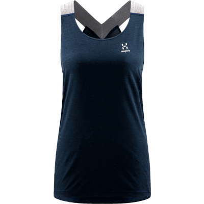 Haglöfs Women's Ridge Tank Tarn Blue Solid
