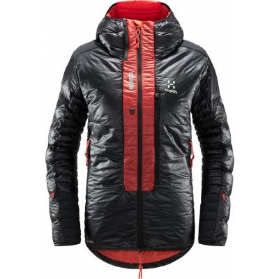 L.I.M ZT Down Jacket Women True Black/Zenith Red