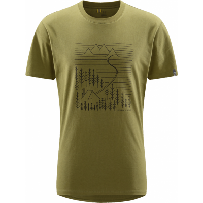 Haglöfs Men's Camp Tee Olive Green