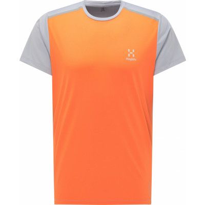 Haglöfs Men's L.I.M Tech Tee Flame Orange/Concrete