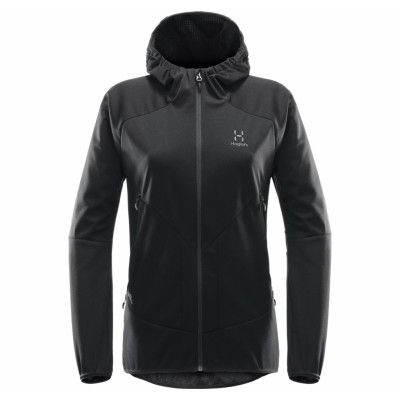 Multi Ws Hood Women, True Black, L,  Haglöfs