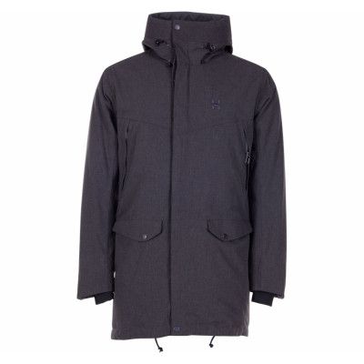Siljan Parka Men, True Black Melange, Xs,  Haglöfs